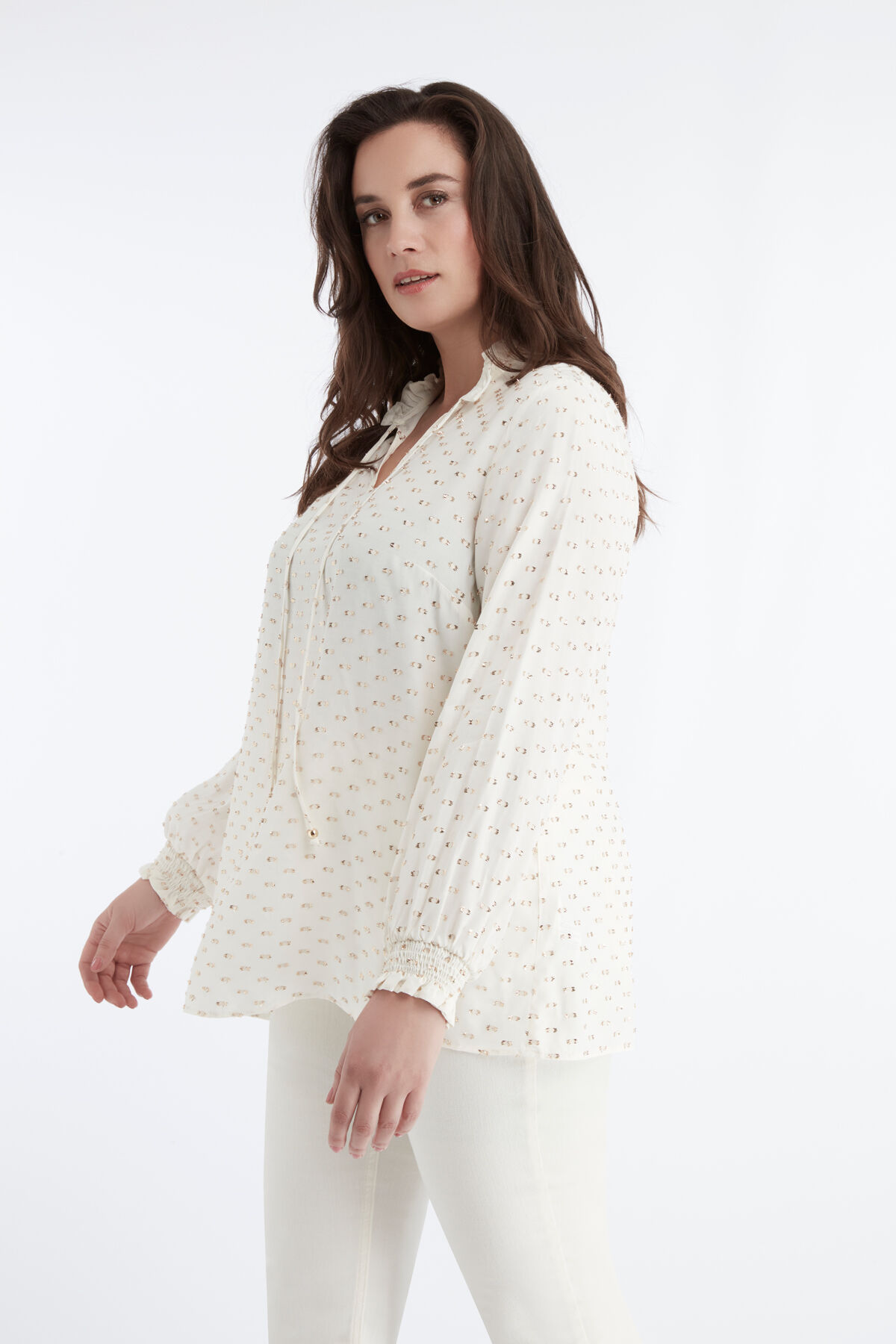 Blusa con detalles de l&uacute;rex image number 6