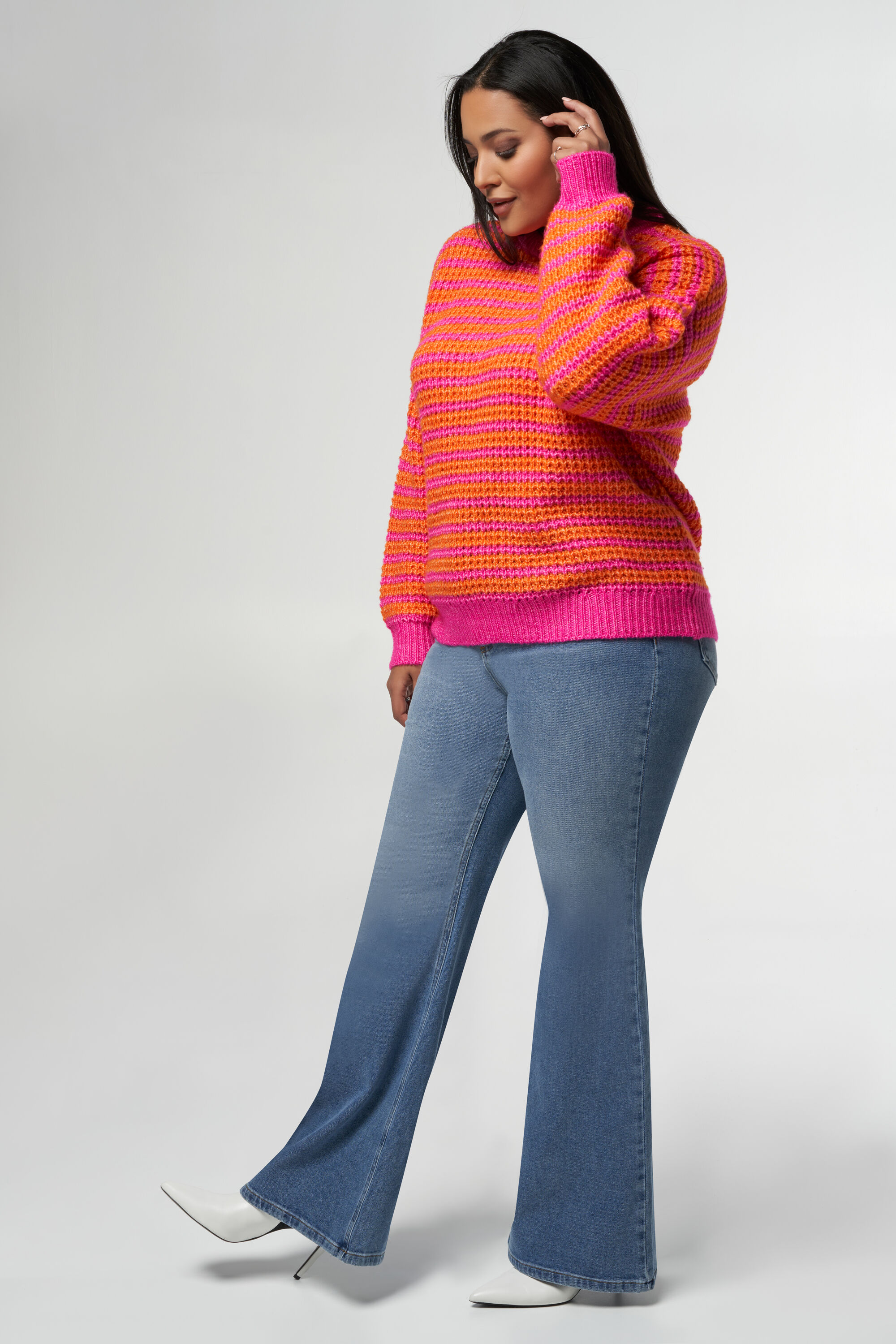 Su&eacute;ter de punto de dos tonos image number 5