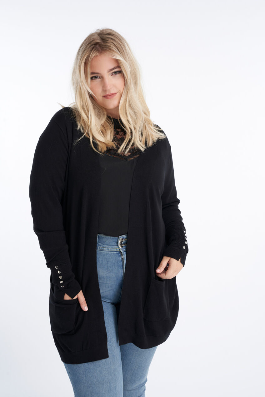 C&aacute;rdigan largo y abierto image number 5