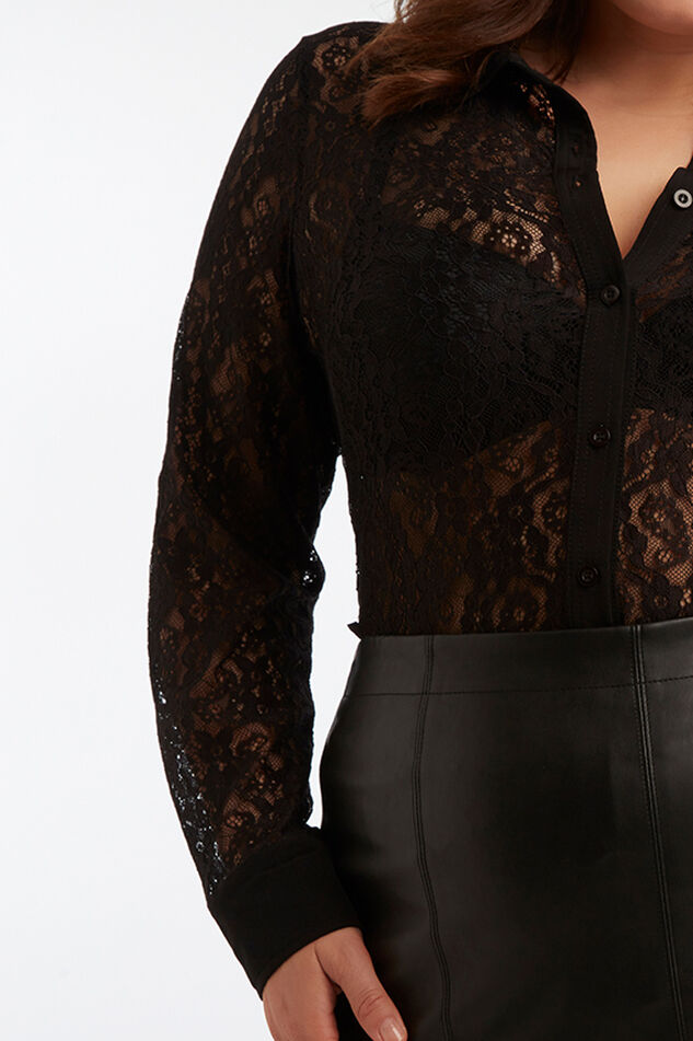 Top con encaje image number 7