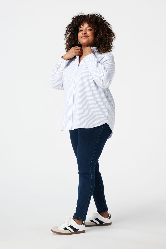 Treggings con aspecto denim image number 0