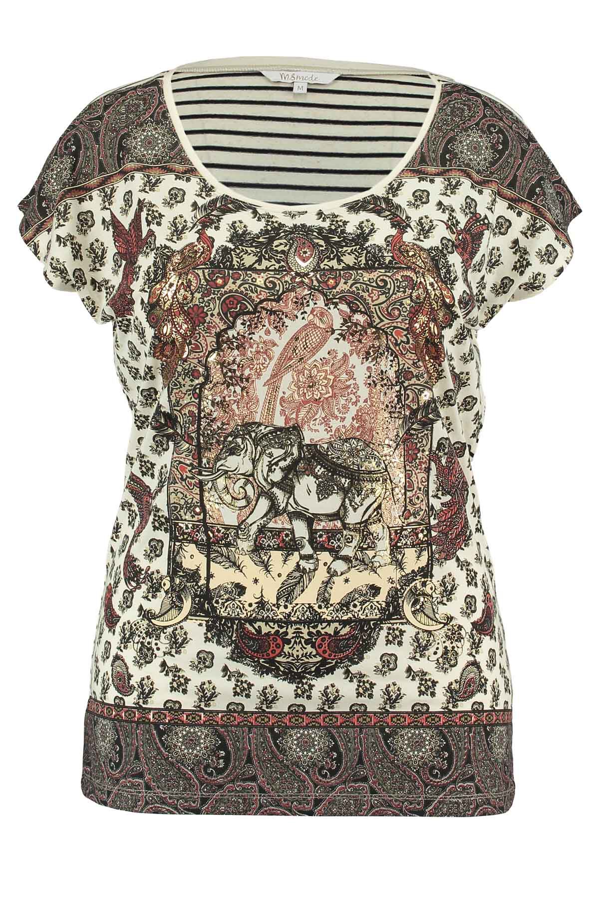 Camiseta con estampado paradis&iacute;aco image number 1