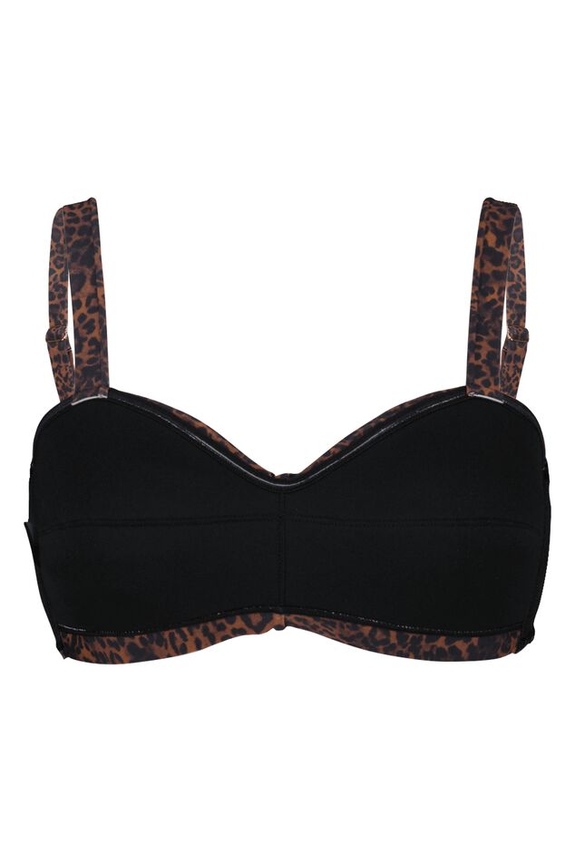 Sujetador de bikini con estampado de pantera image number 4