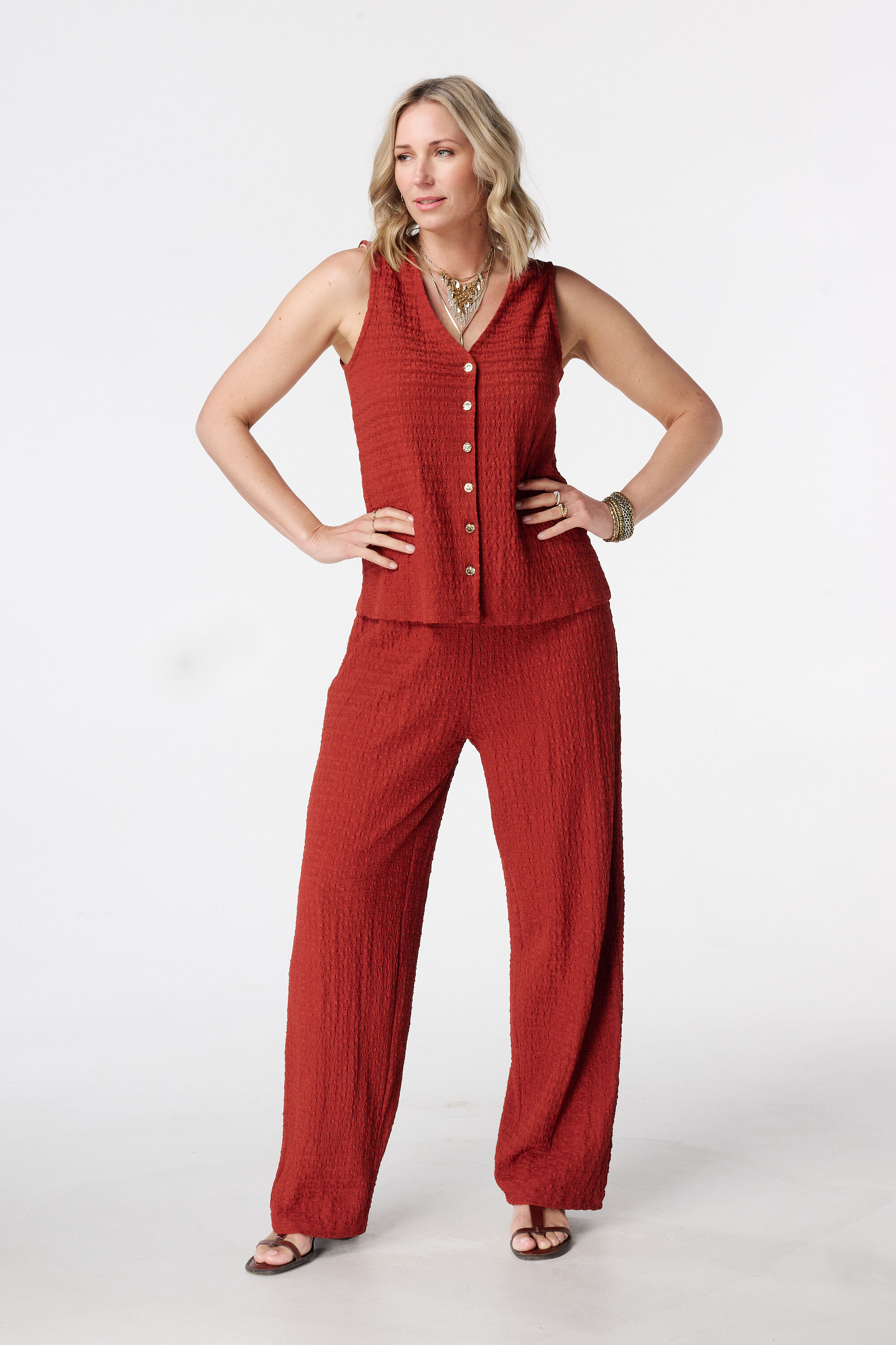 Top con cierre de botones image number 5