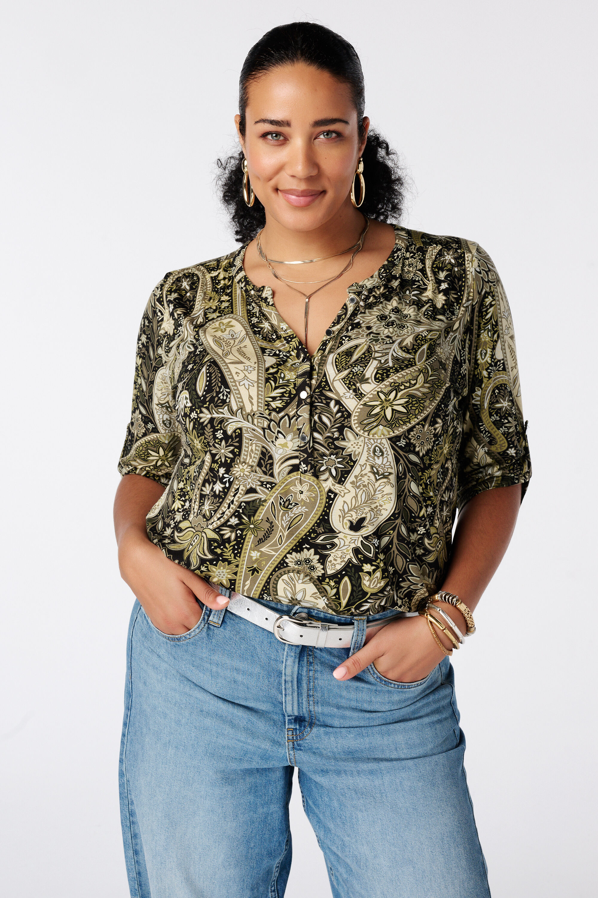 Top con estampado