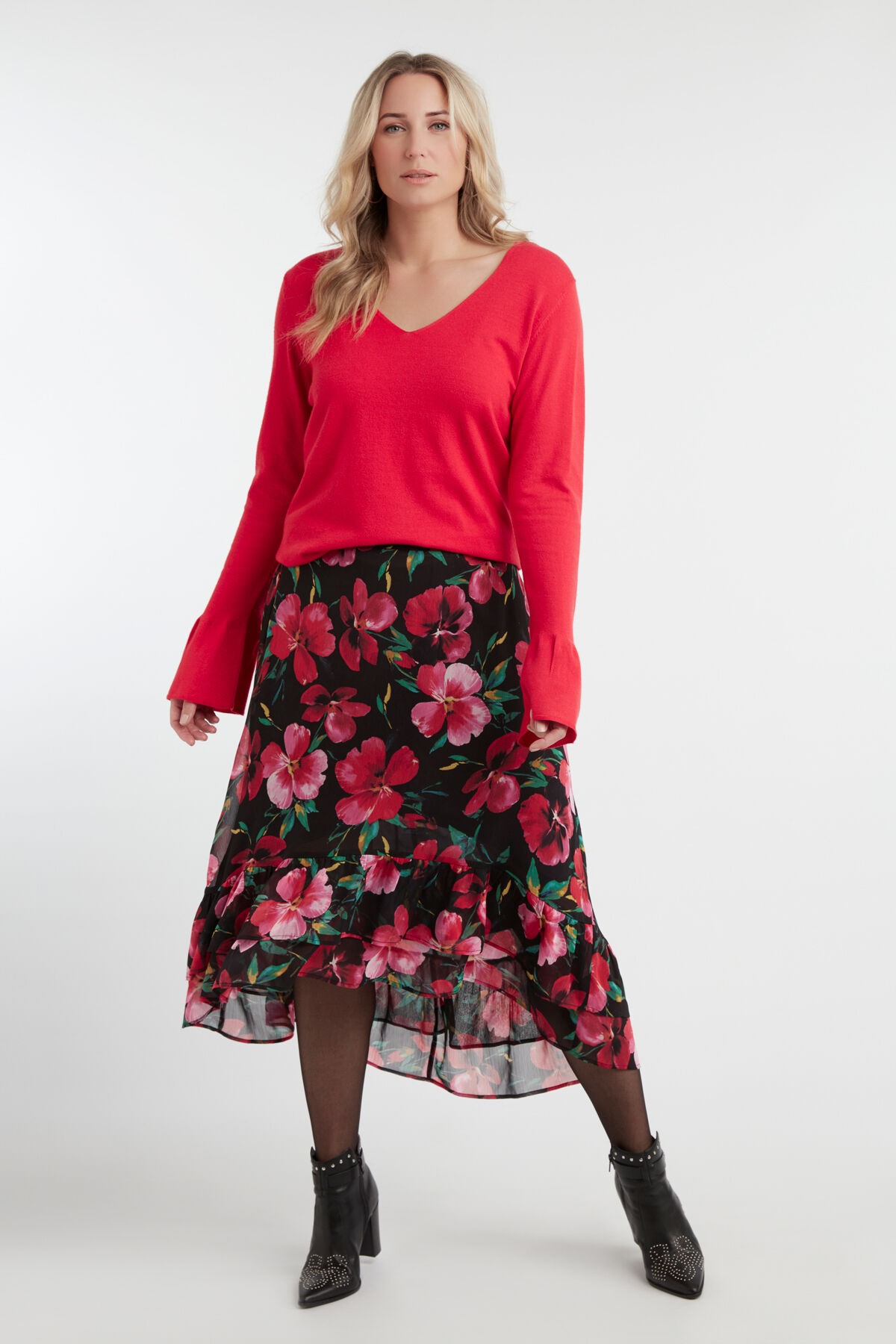 Jersey con escote en V image number 3