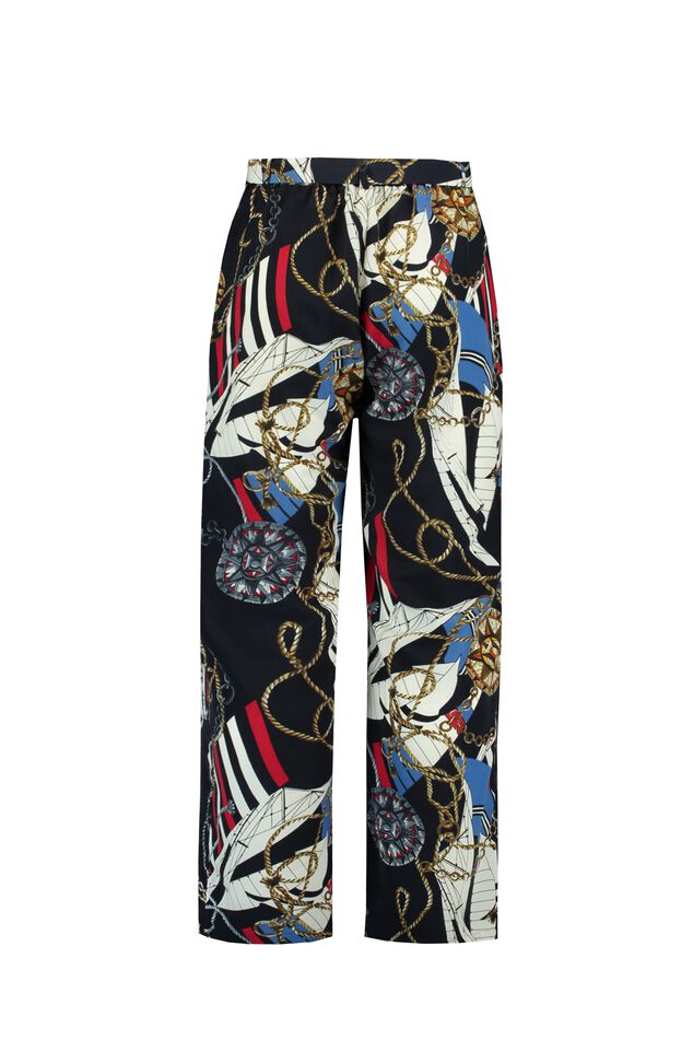 Pantalones anchos con estampado  image number 3