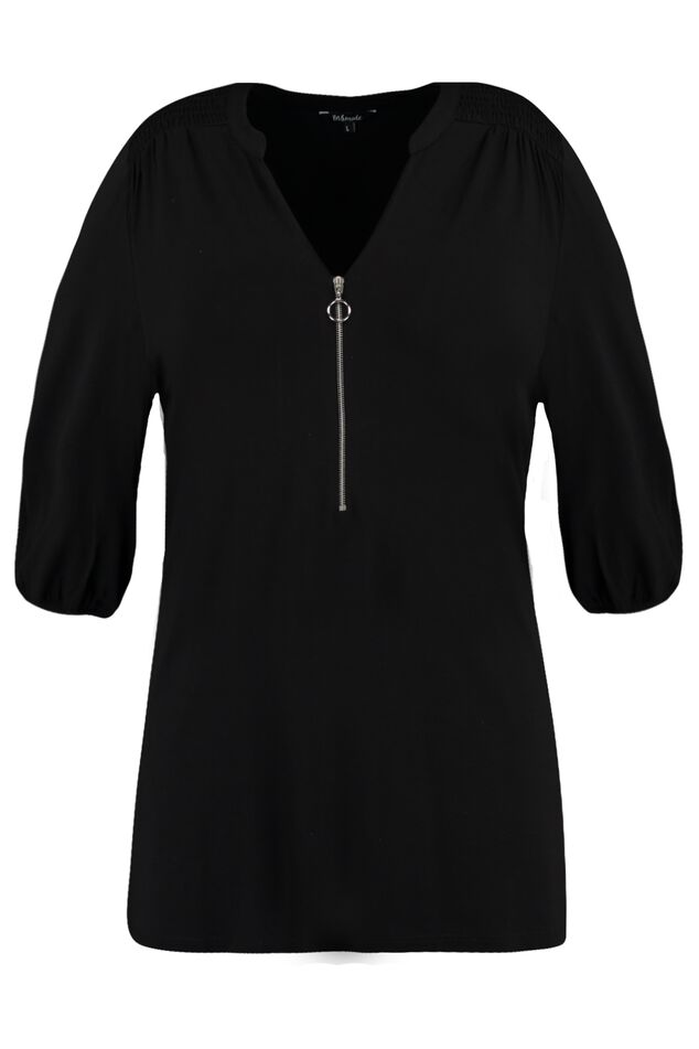 Top con cremallera decorativa image number 1