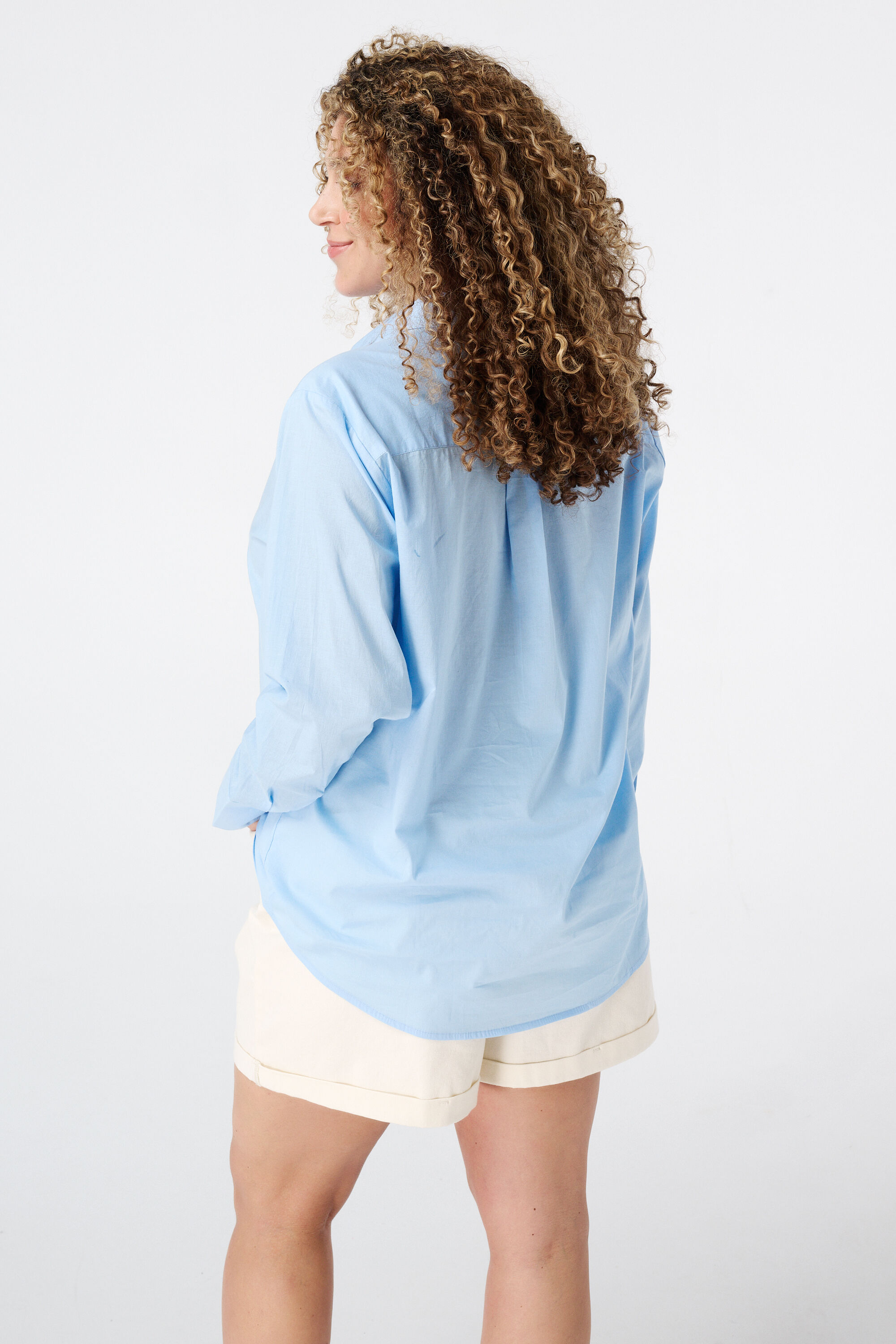 Blusa camisera de algod&oacute;n image number 3