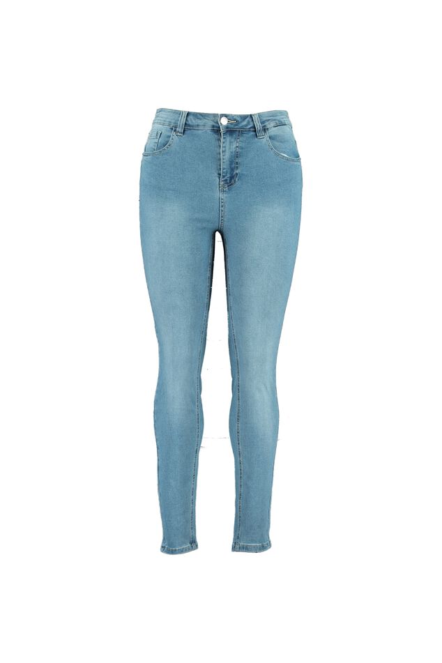 Vaqueros de pitillo CHERRY de cintura alta image number 1