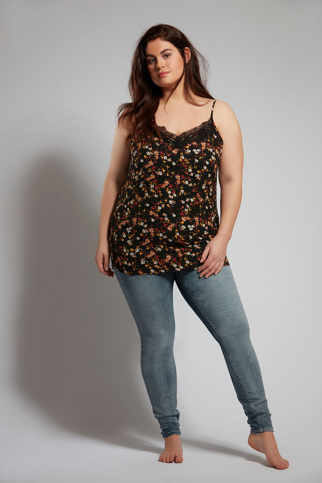 Blusa de encaje sin mangas image number 4