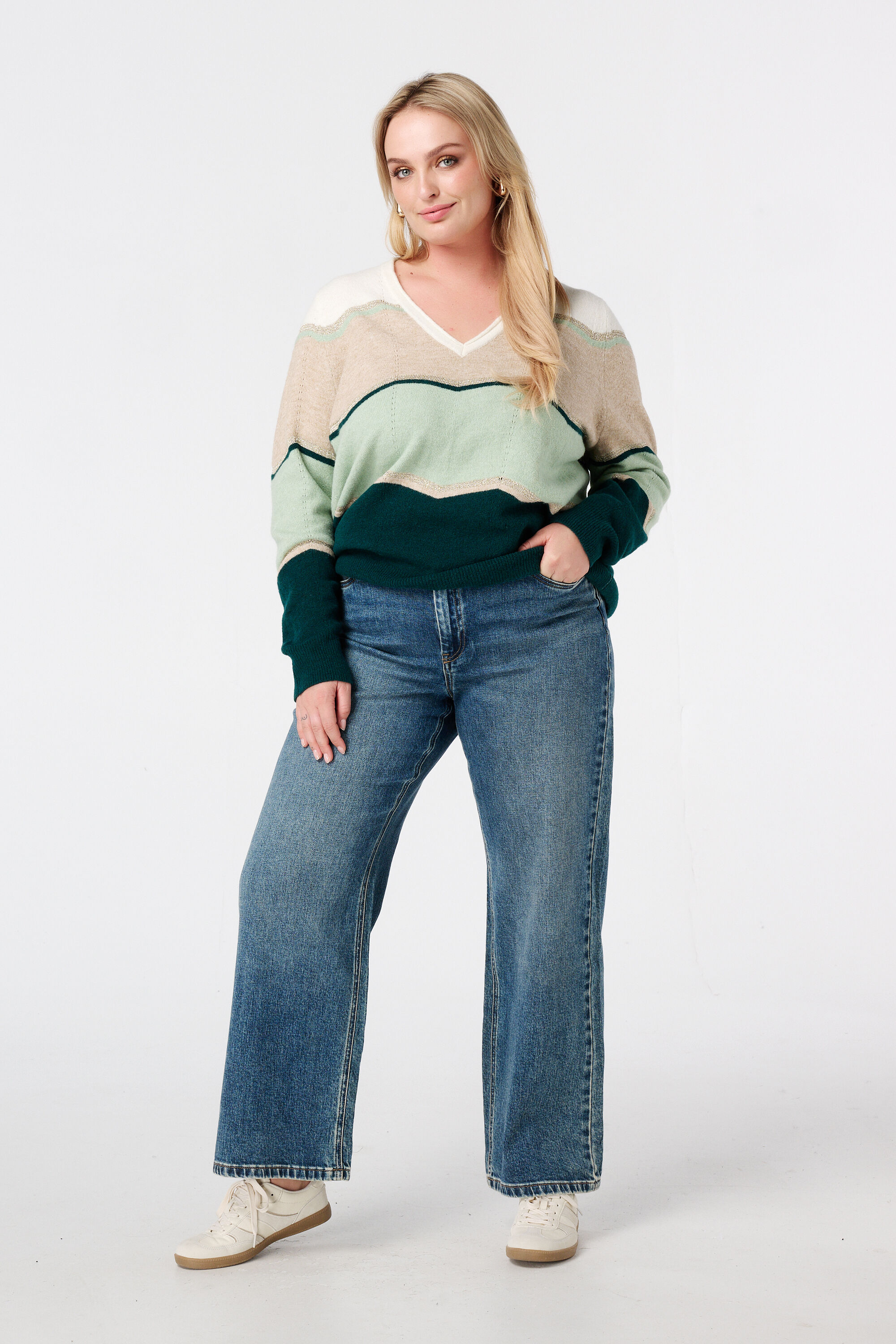 Jersey con estampado y lurex image number 5