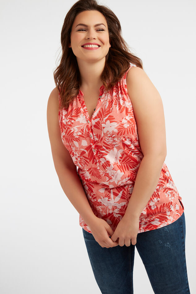 Top sin mangas con efecto desgastado image number 0