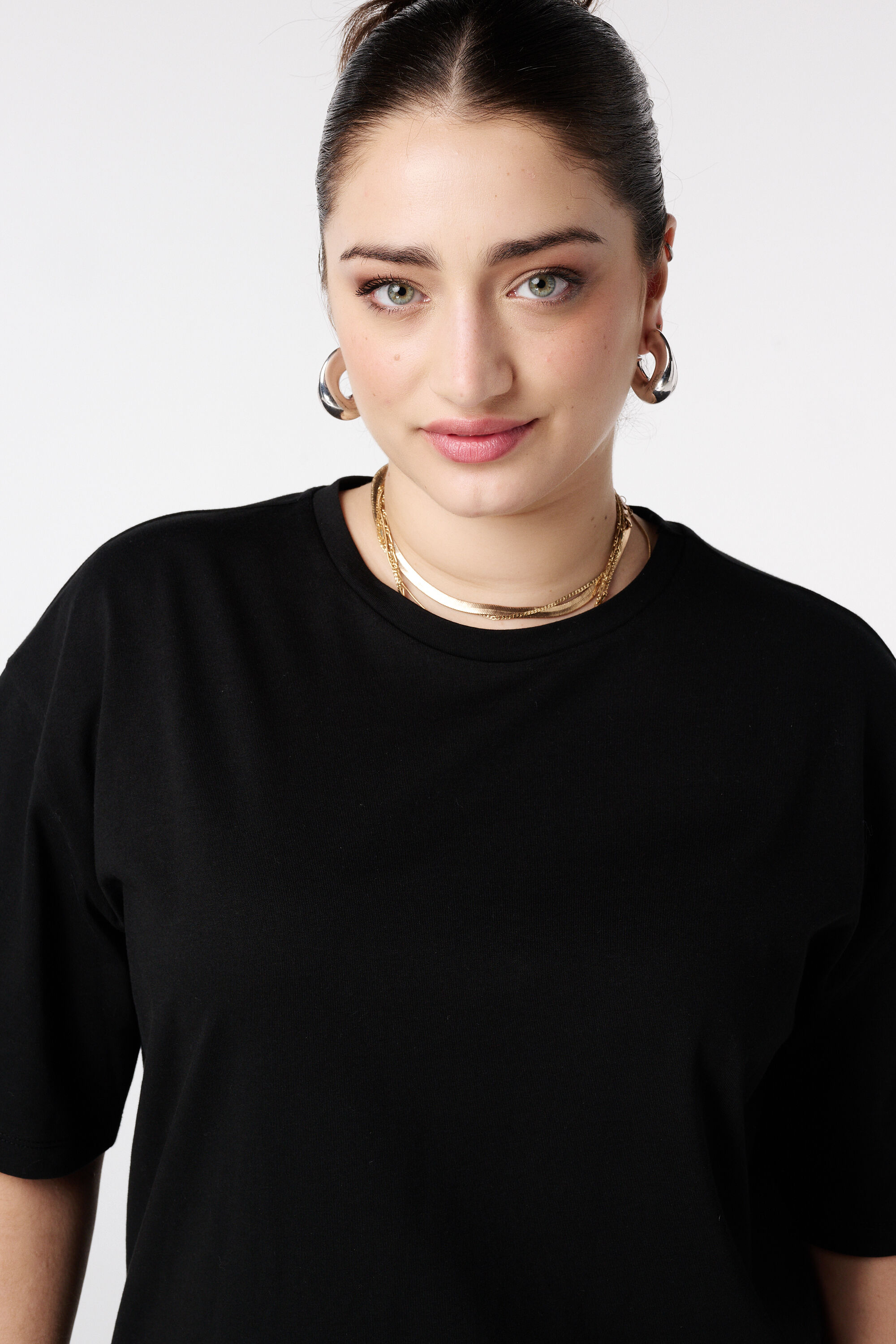 Camiseta oversize con encaje image number 4