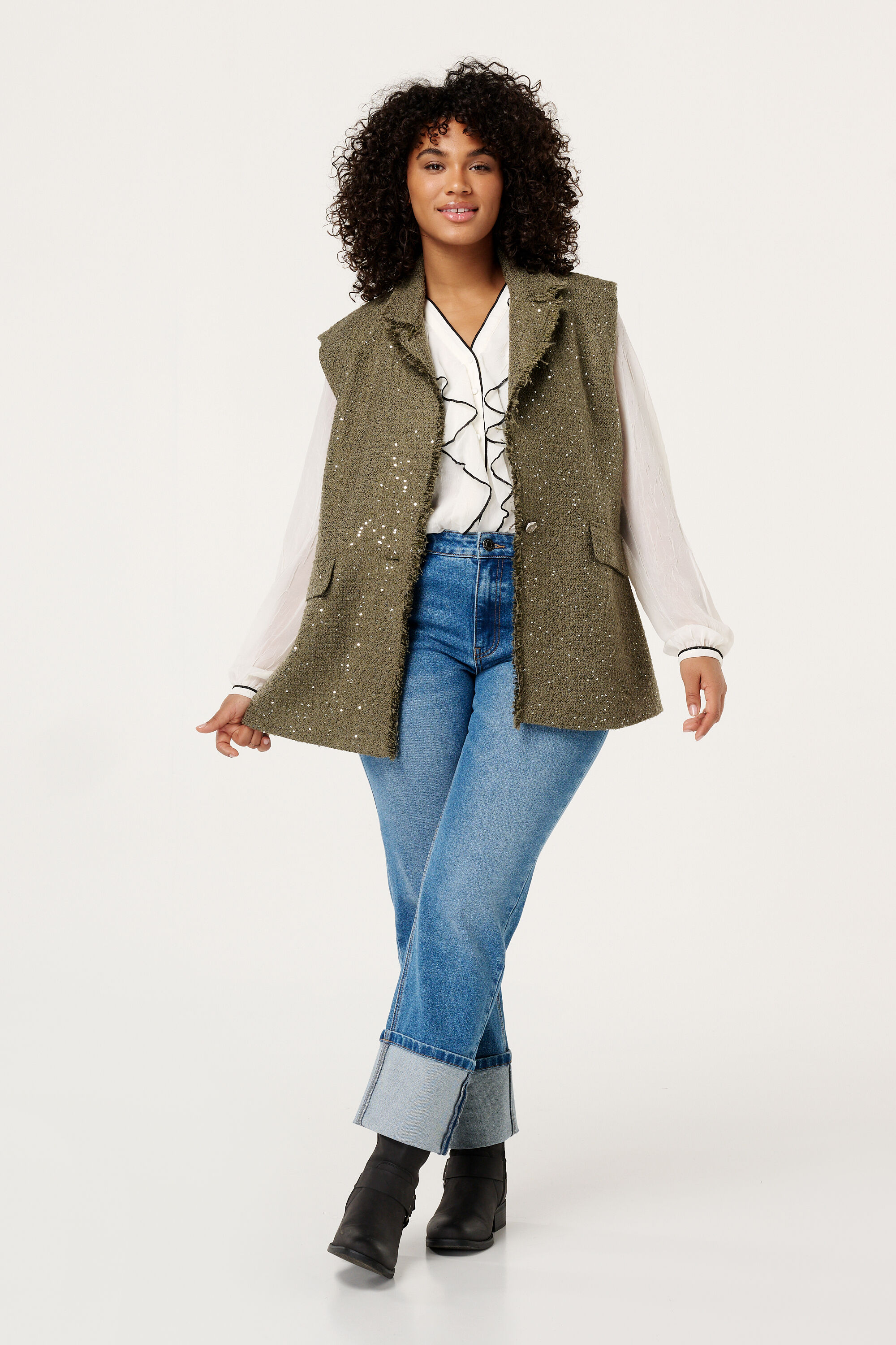 Chaleco de tweed image number 5