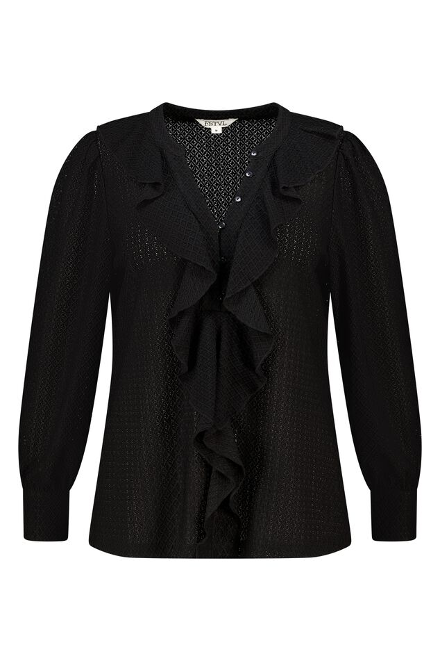 Blusa con volantes image number 1