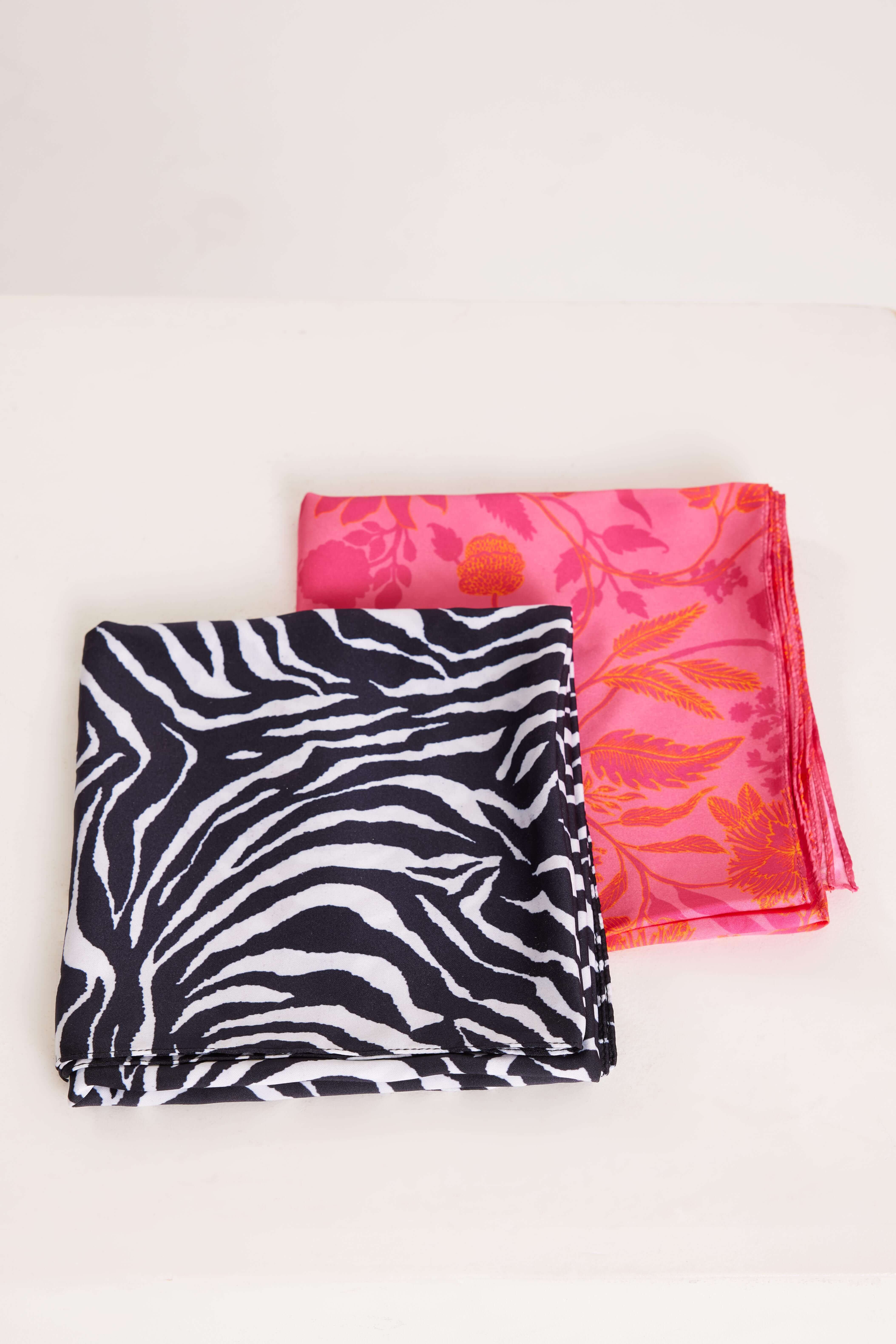 Pack de 2 fulares de sat&eacute;n  image number 3