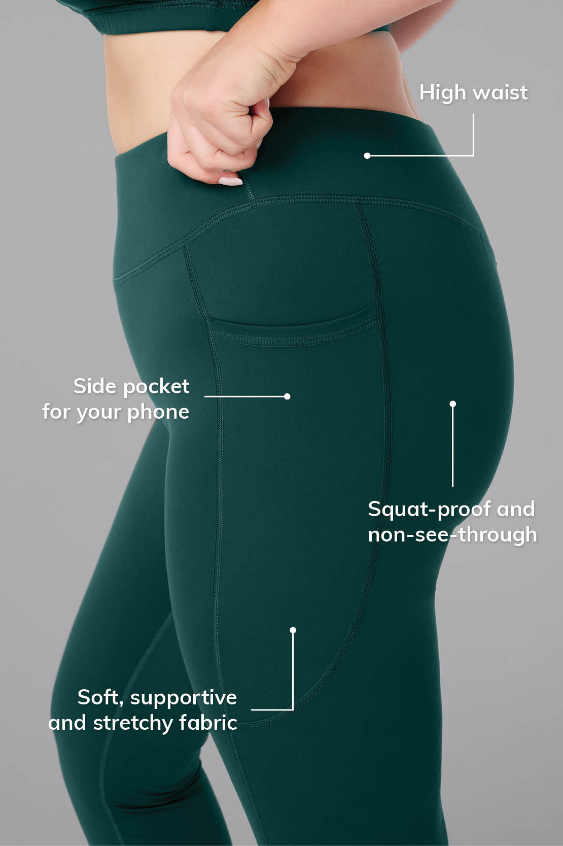 Leggings deportivos con bolsillos laterales image number 3