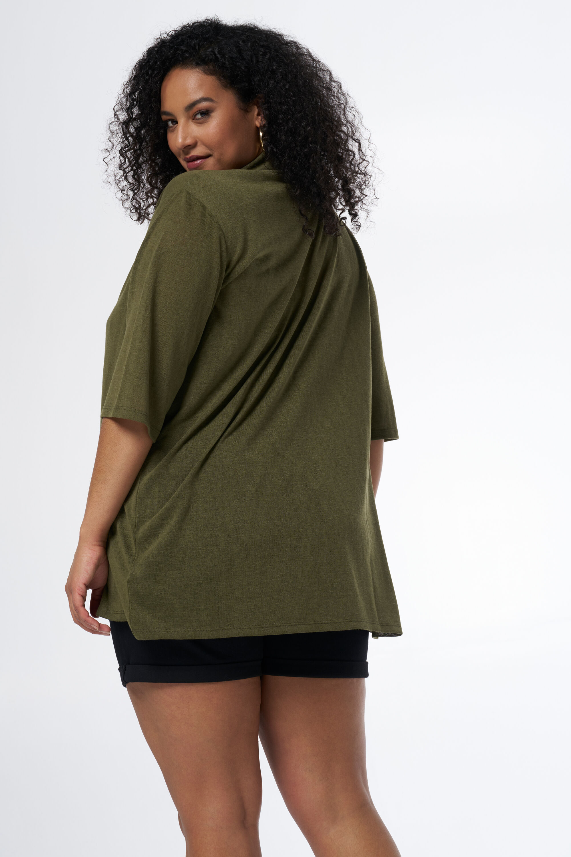 C&aacute;rdigan con mangas tres cuartos image number 3