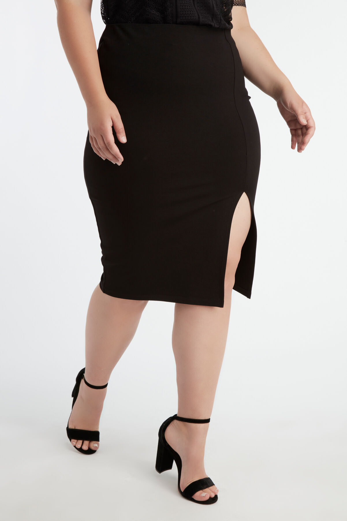 Falda l&aacute;piz con abertura image number 3