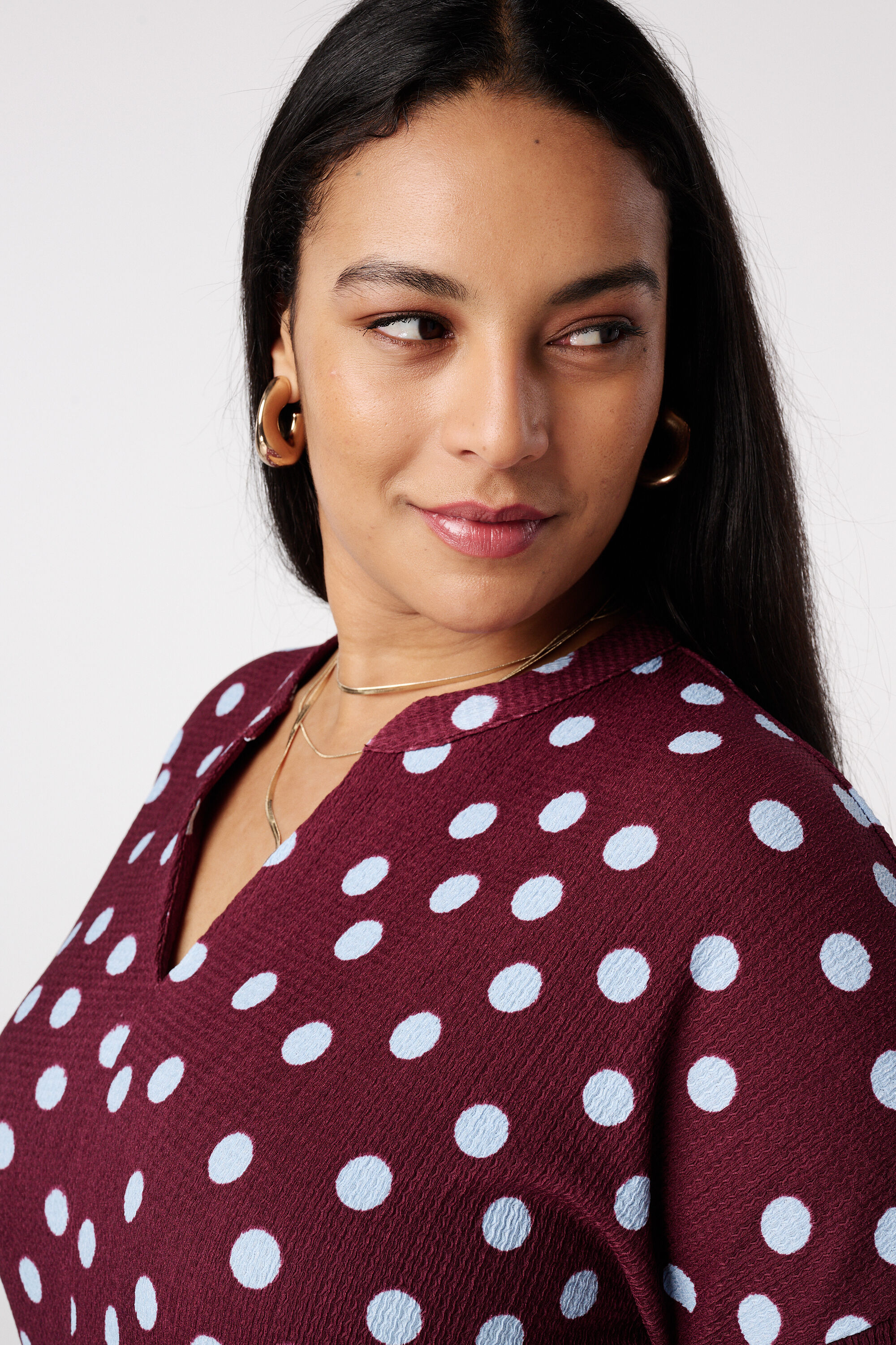 Top con mangas tres cuartos image number 4