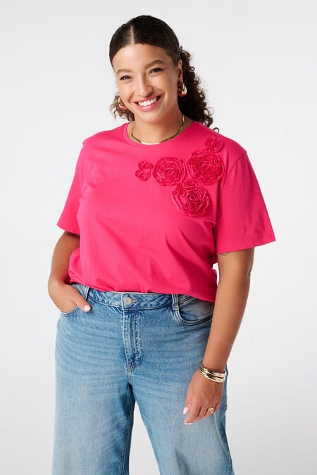 Camiseta con estampado bordado Camiseta con estampado bordado