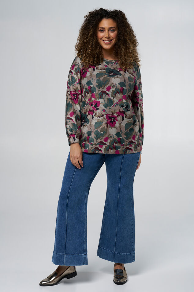 Suéter con estampado floral image 5