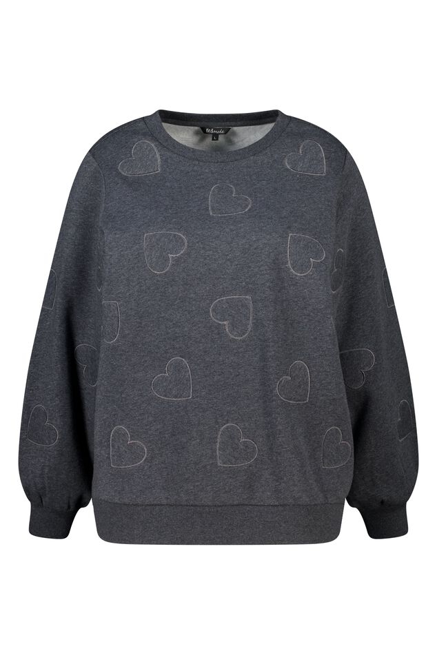 Jersey con corazones bordados image number 1