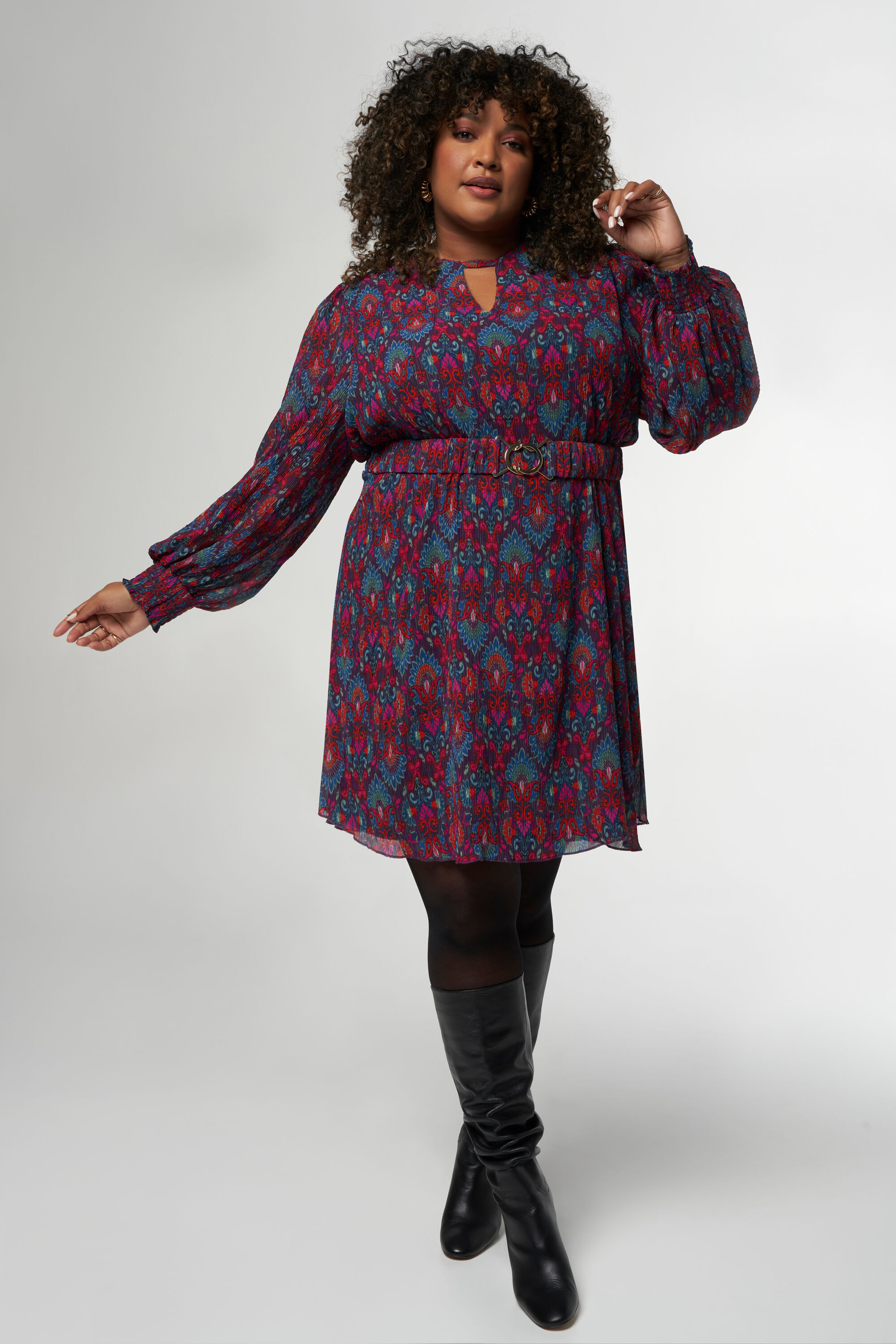 Vestido con estampado paisley image number 0