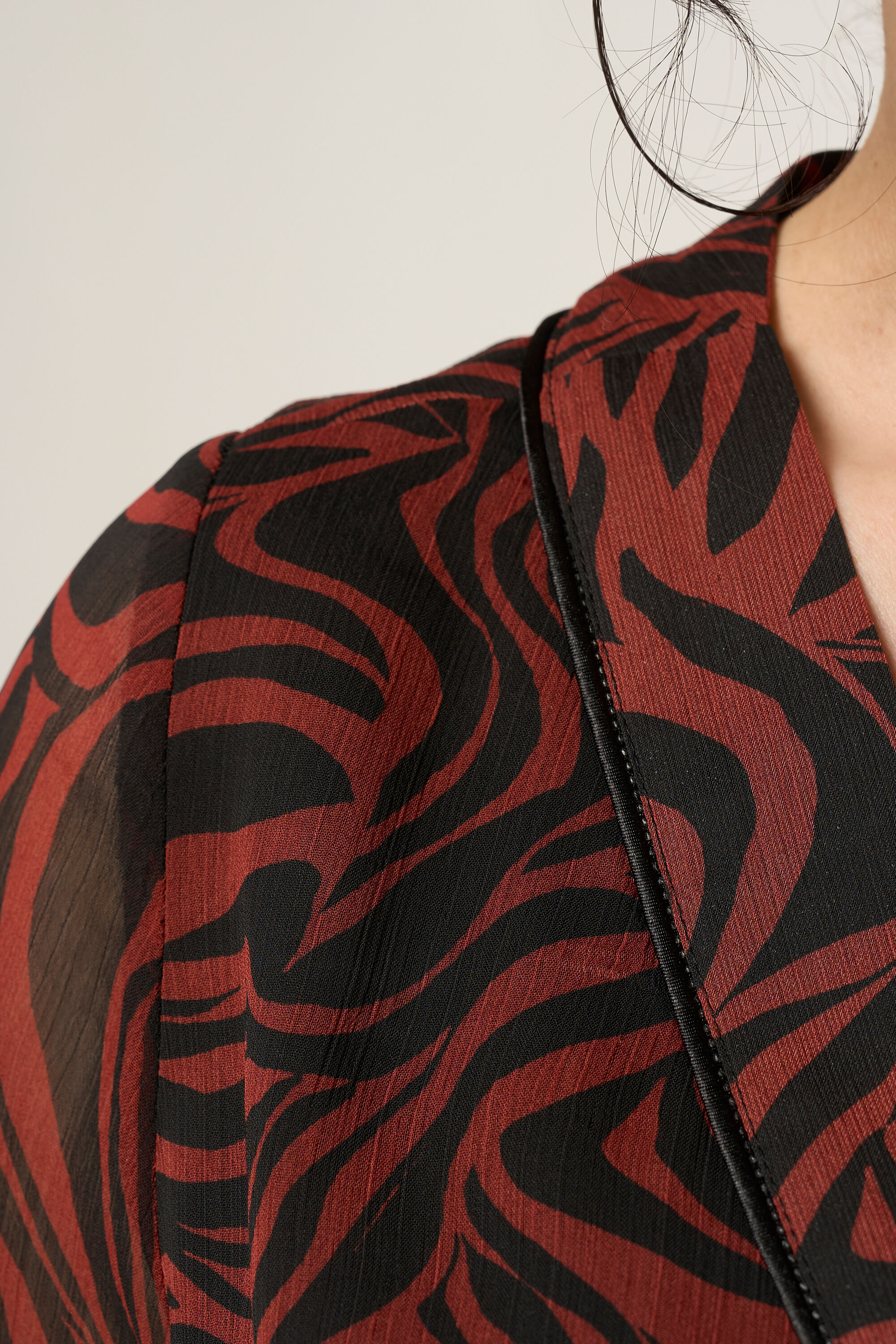 Vestido de gasa con estampado image number 4