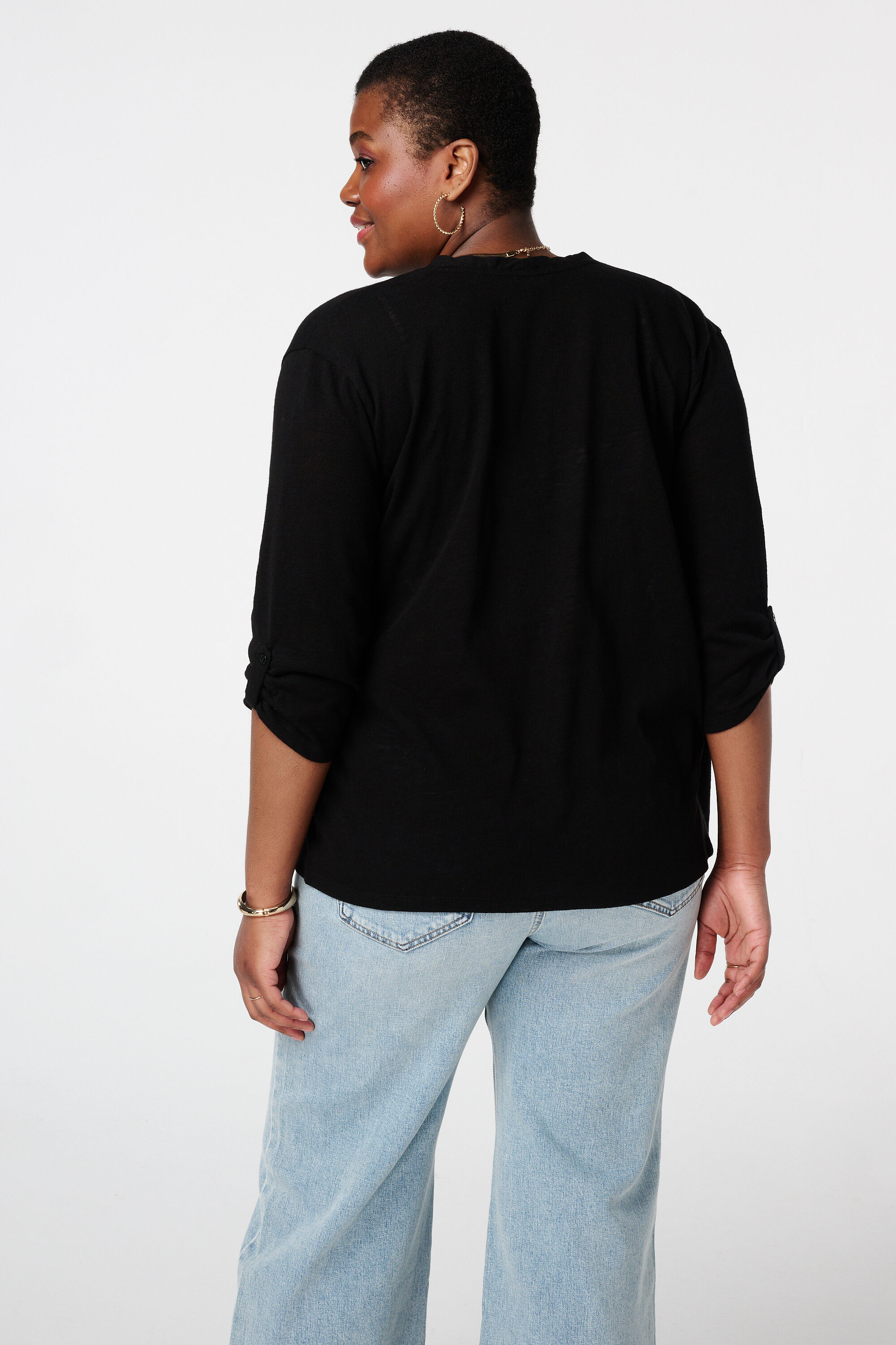 Top con cierre con botones image number 3