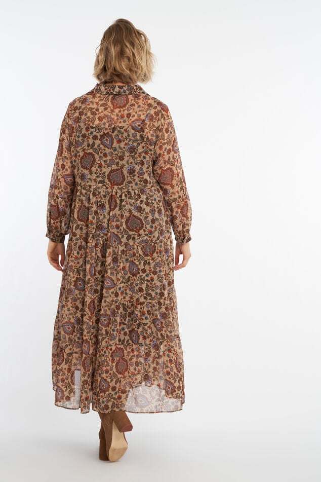 Vestido maxi romántico image number 4