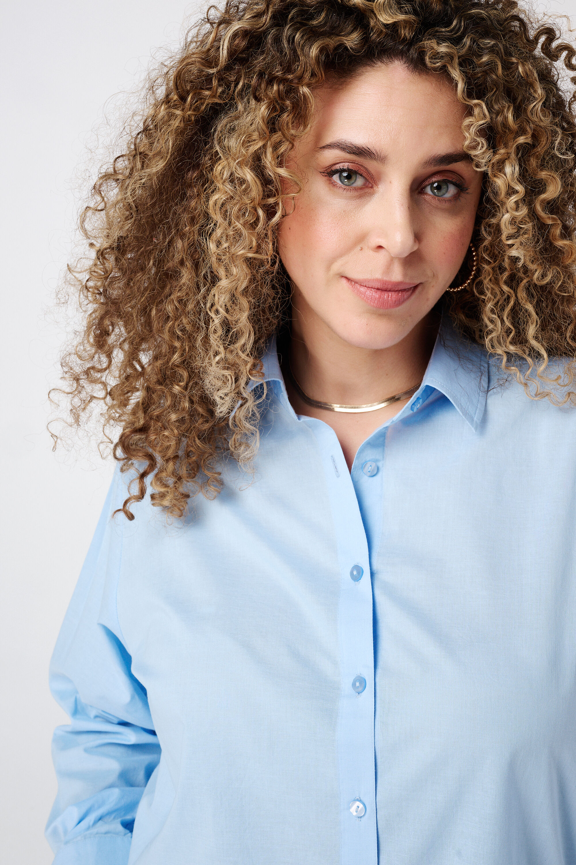 Blusa camisera de algod&oacute;n image number 4