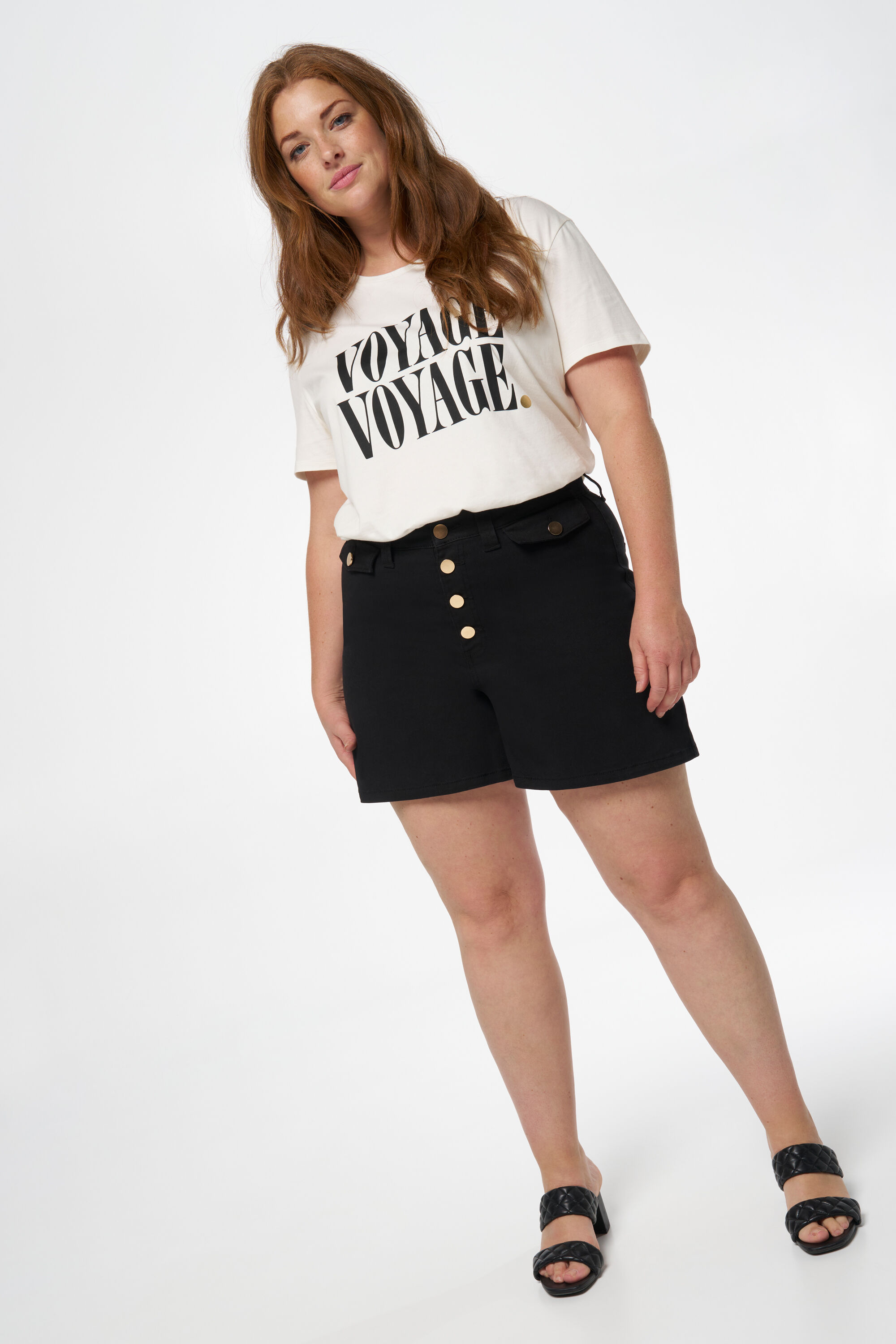 Shorts con botones on sale