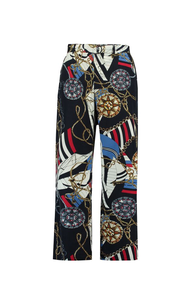 Pantalones anchos con estampado  image number 2