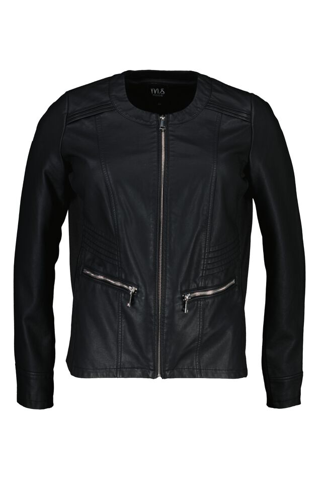 Chaqueta de cuero sintético image number 1