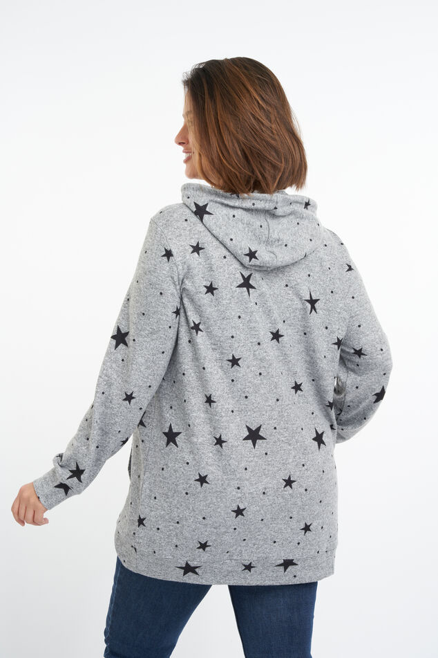 Cárdigan con estampado de estrellas image number 3