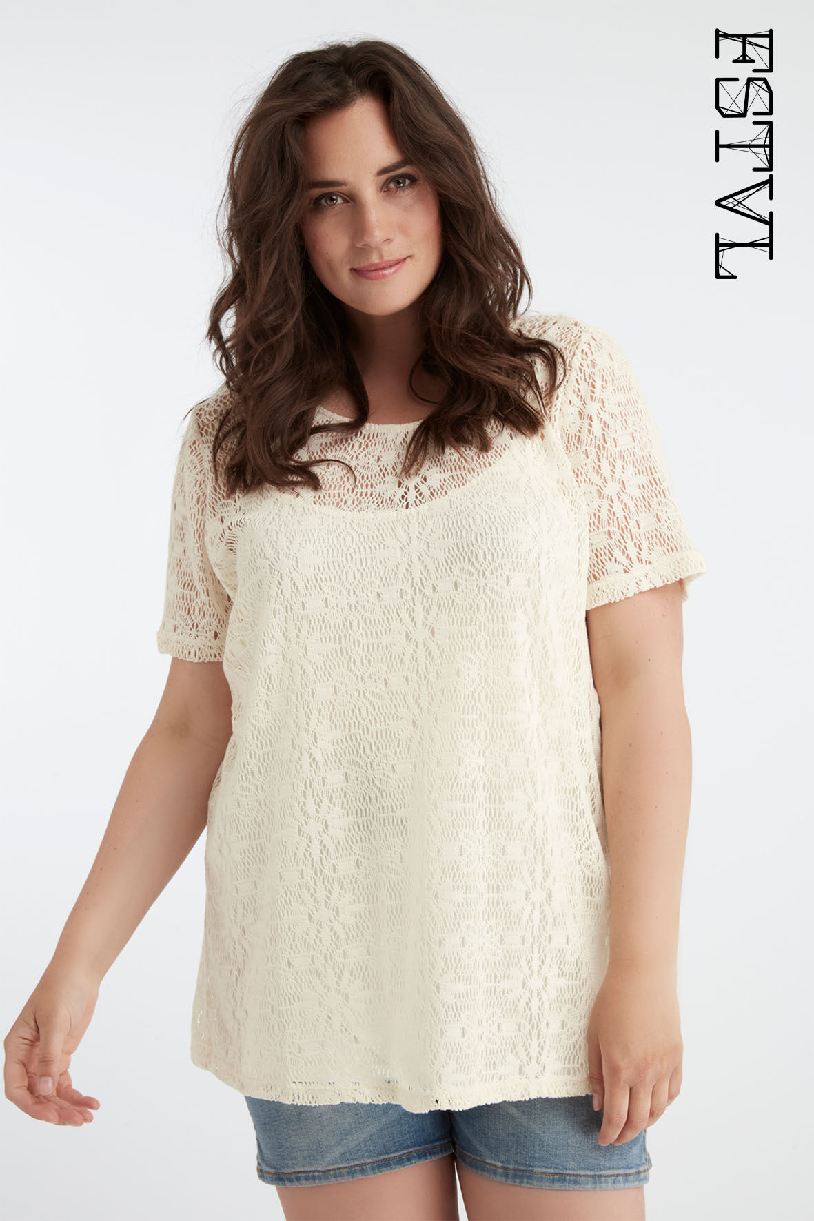 Top largo de ganchillo image number 0