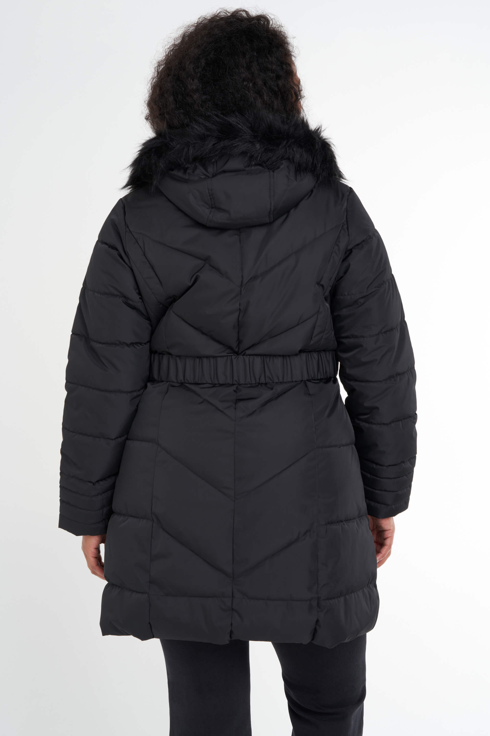 Chaqueta acolchada con cintur&oacute;n image number 4