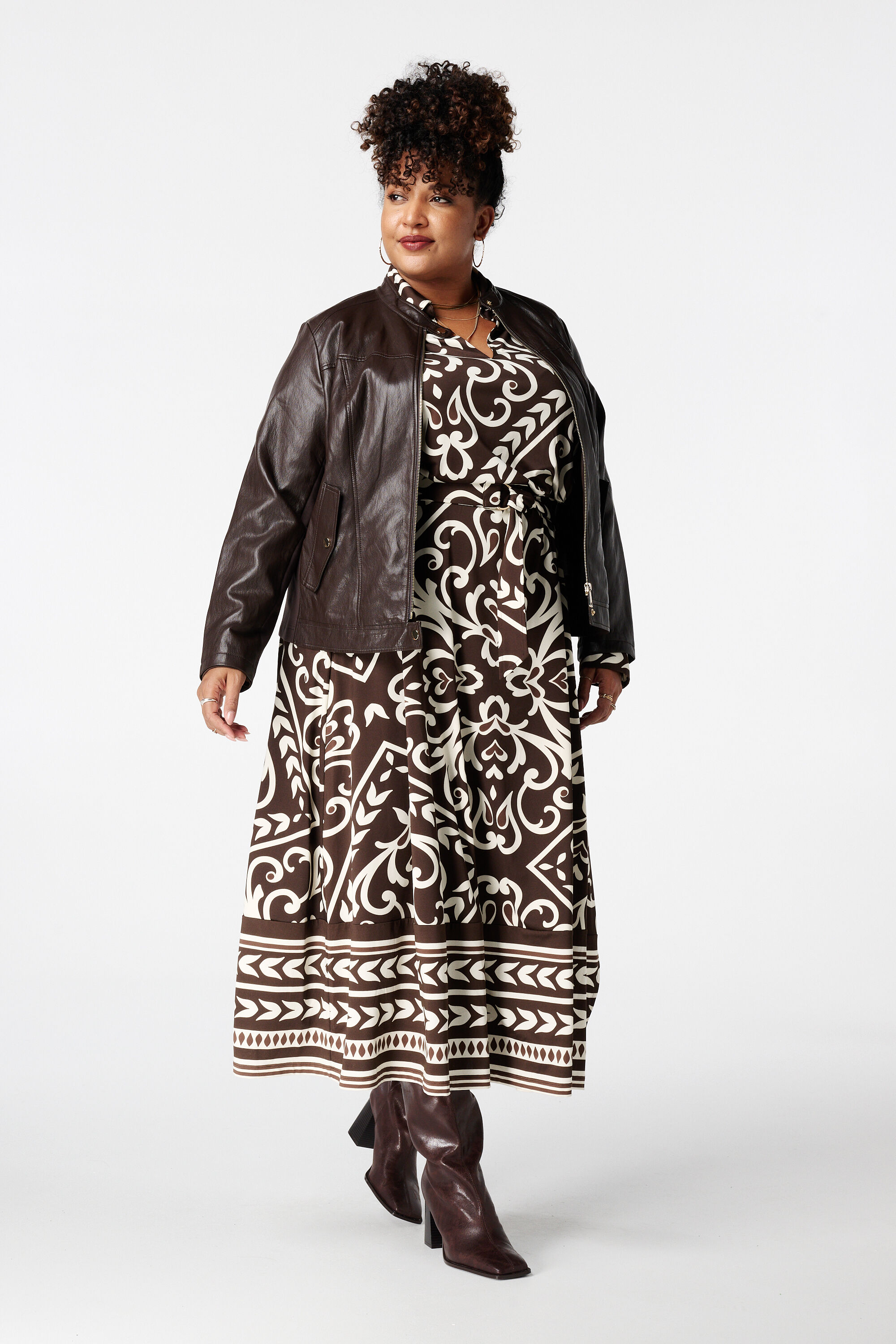 Cazadora de cuero sint&eacute;tico image number 5