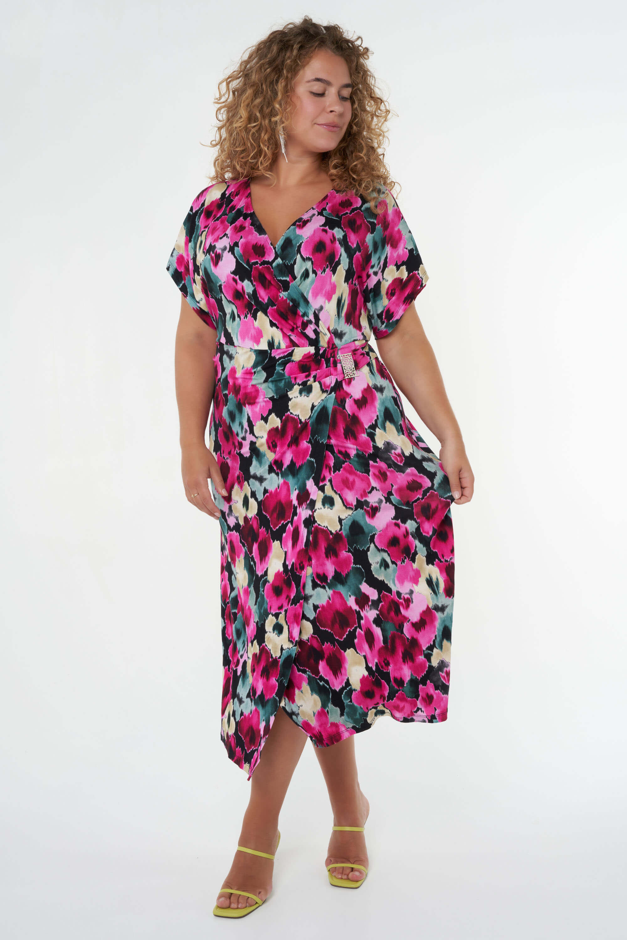 Vestido maxi con estampado floral image number 6