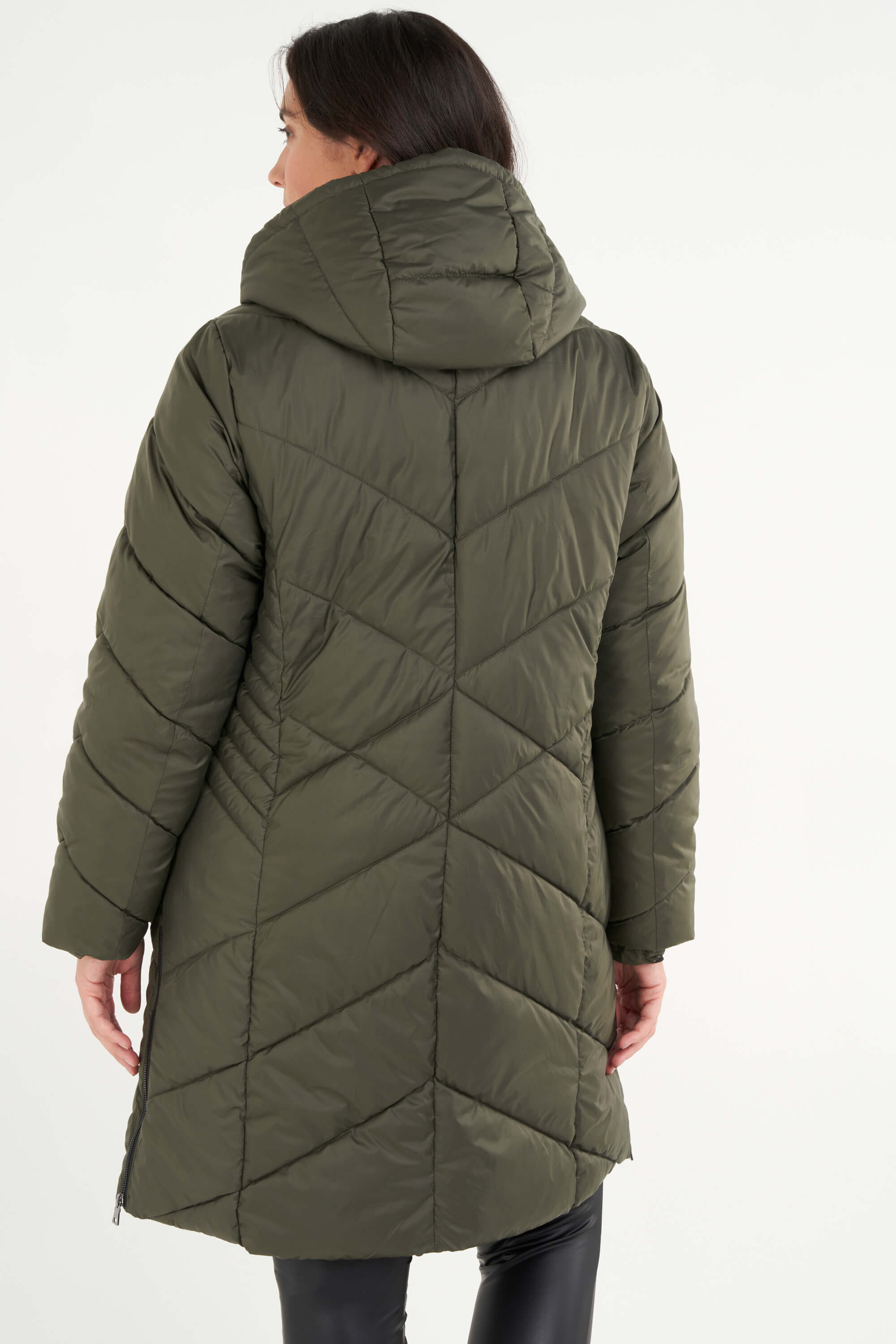 Chaqueta acolchada larga  image number 4