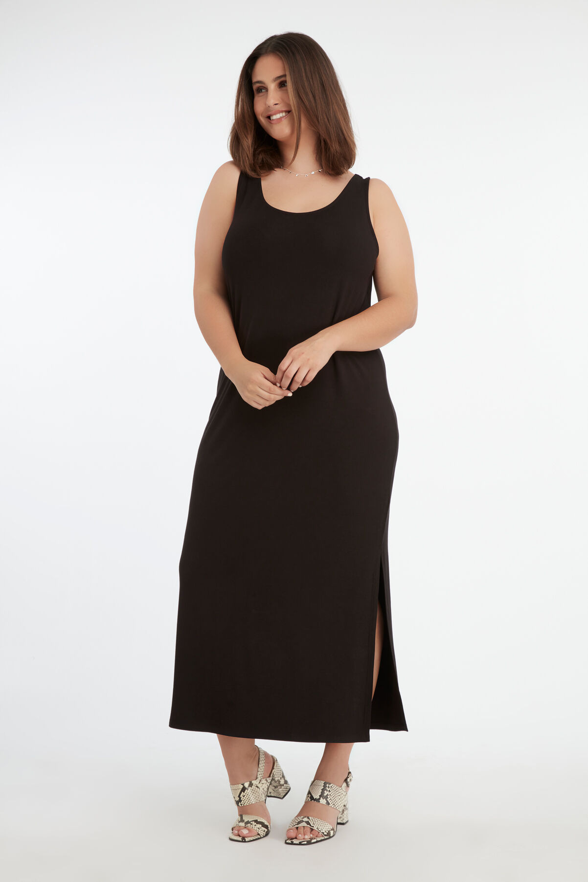 Maxivestido con abertura image number 5