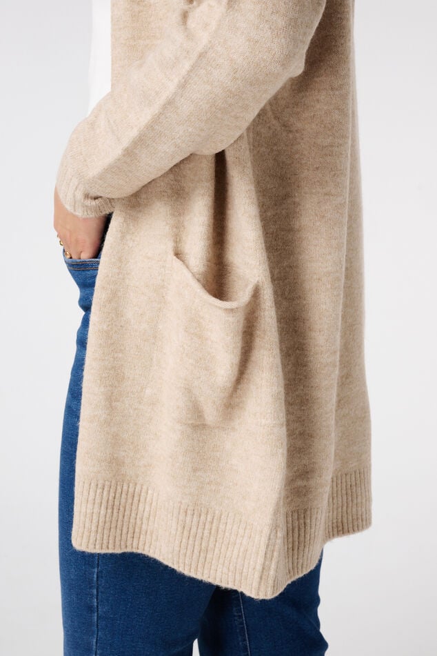 Chaqueta de punto media con bolsillos image number 6