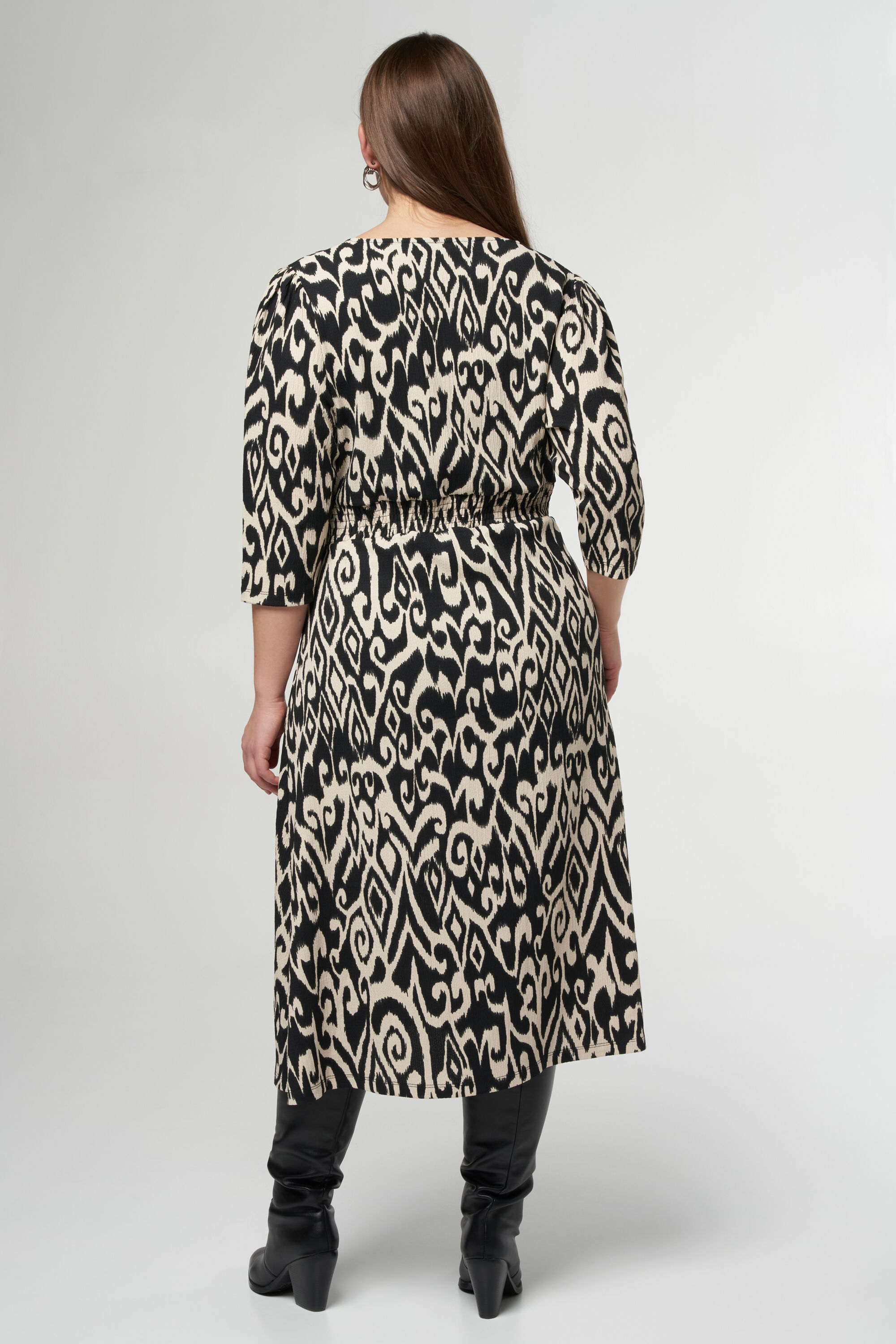 Vestido midi con estampado image number 3