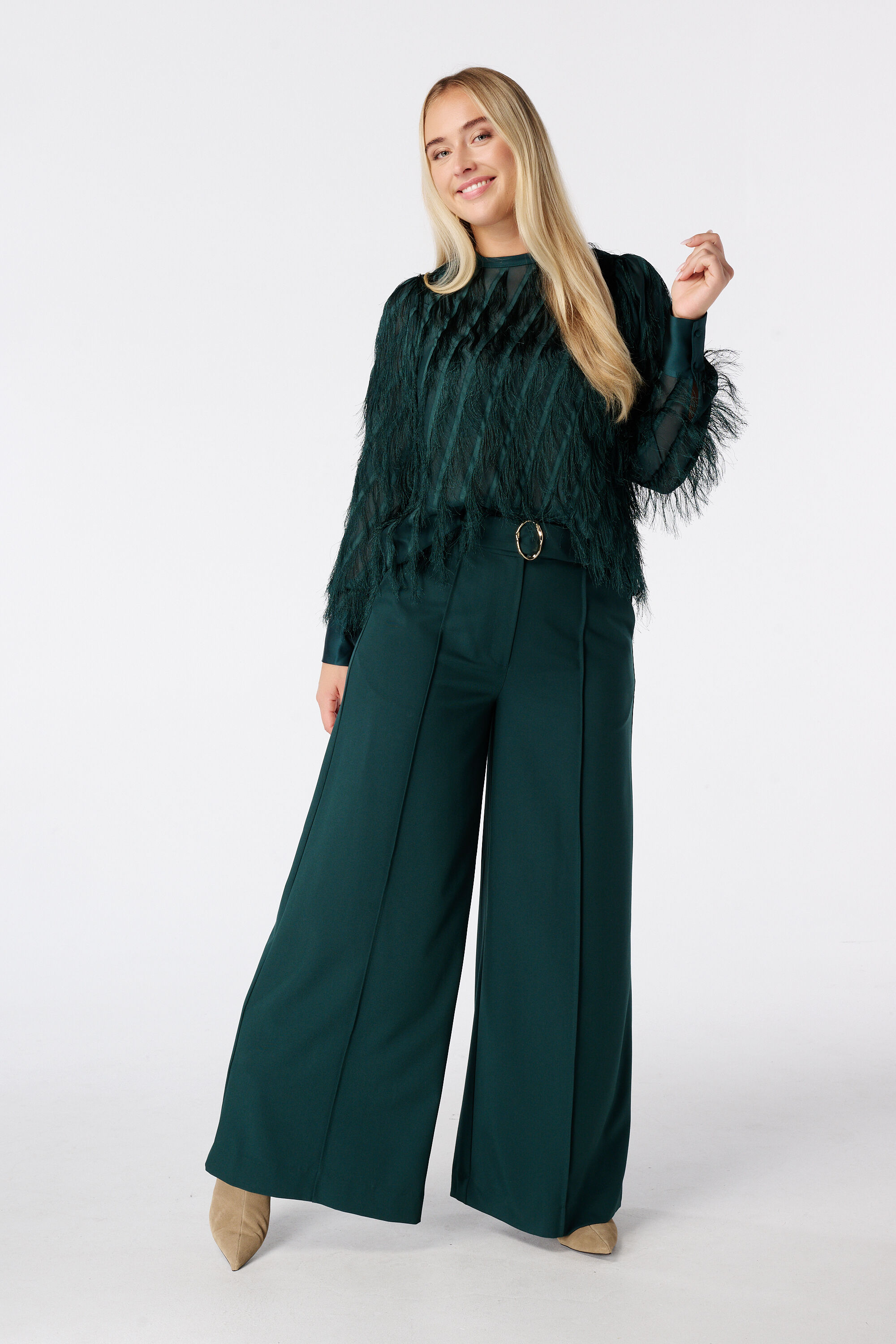 Blusa de cuello redondo image number 5