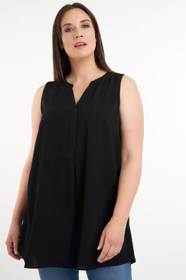 Blusa de encaje sin mangas image number 6