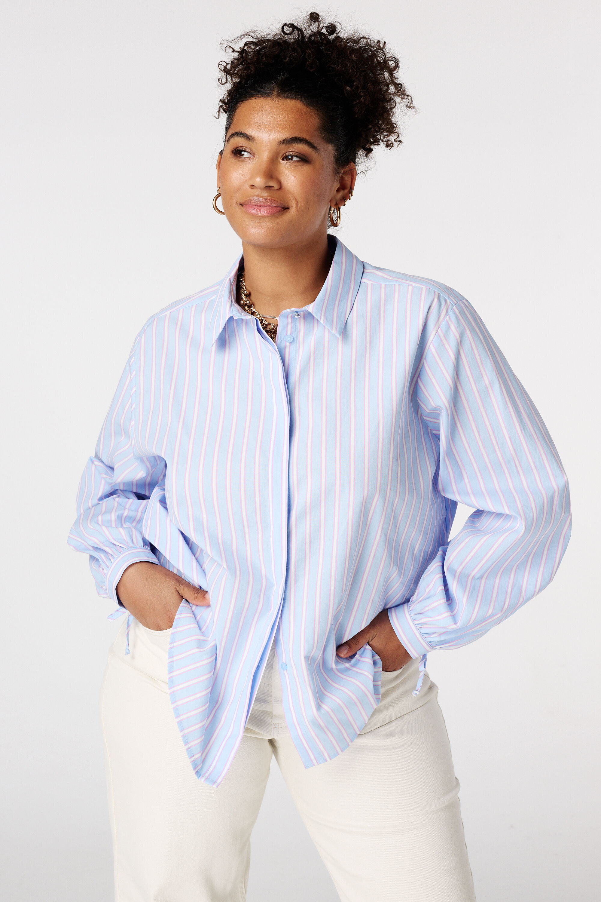 Blusa a rayas image number 0