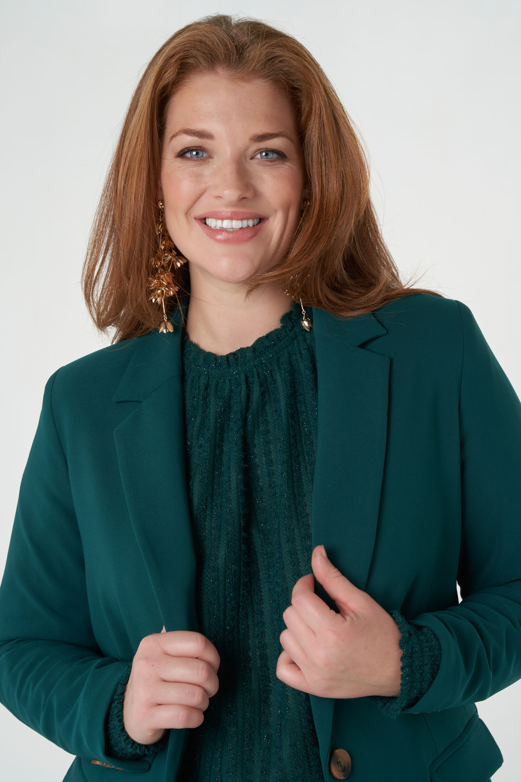 Blazer con cierre de bot&oacute;n image number 6