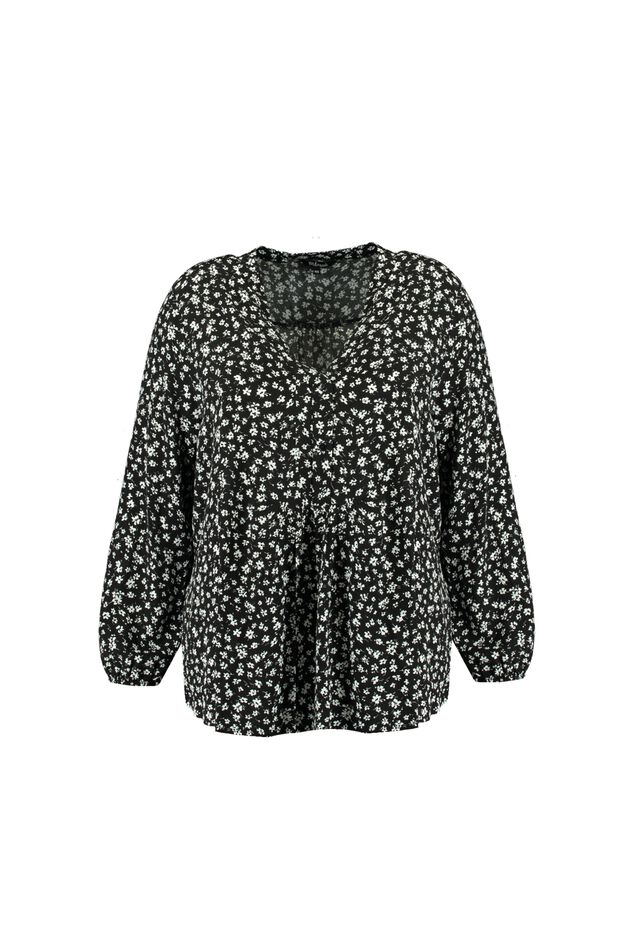 Blusa con estampado floral image number 1
